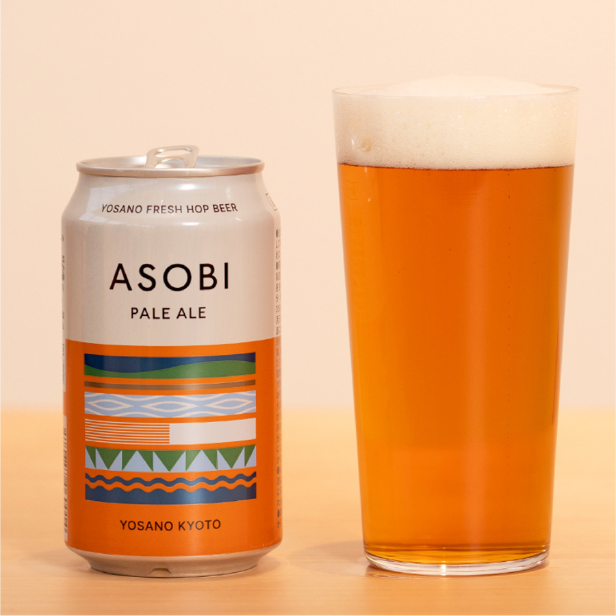 ASOBI Pale Ale – Crafted with Kyoto Yosano Hops ASOBI Pale Ale is a carefully crafted beer made with locally grown Yosano hops from Kyoto
